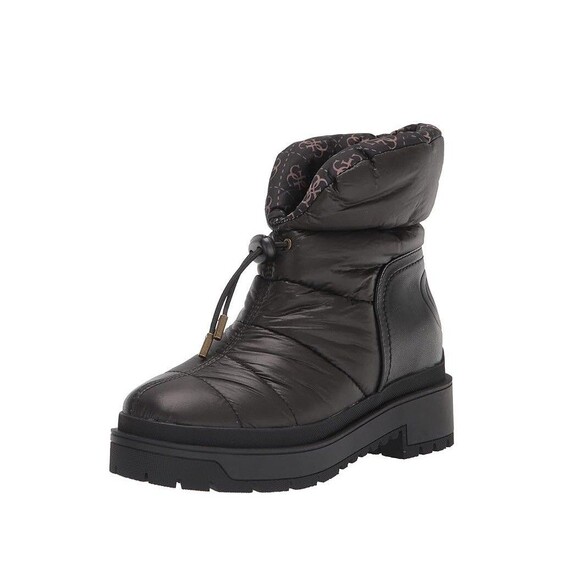 GUESS Womens 8 M Black Leeda Quilted Ankle Snow Boots NIB HK8 - Picture 1 of 6
